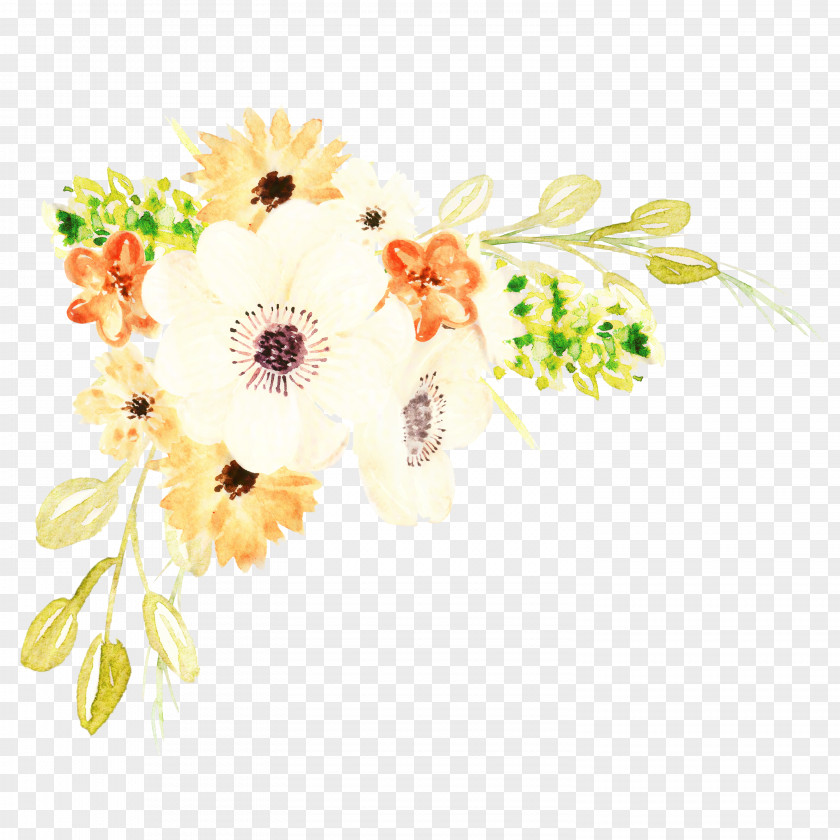 Flower Watercolor Painting Floral Design PNG