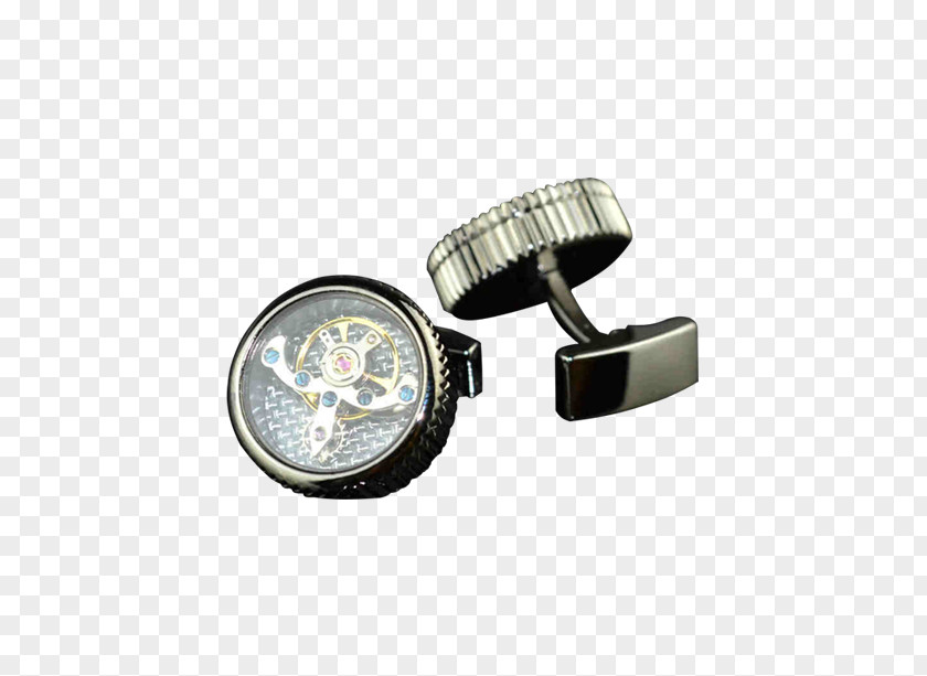 Mechanical Watches Cufflink Silver Body Jewellery PNG