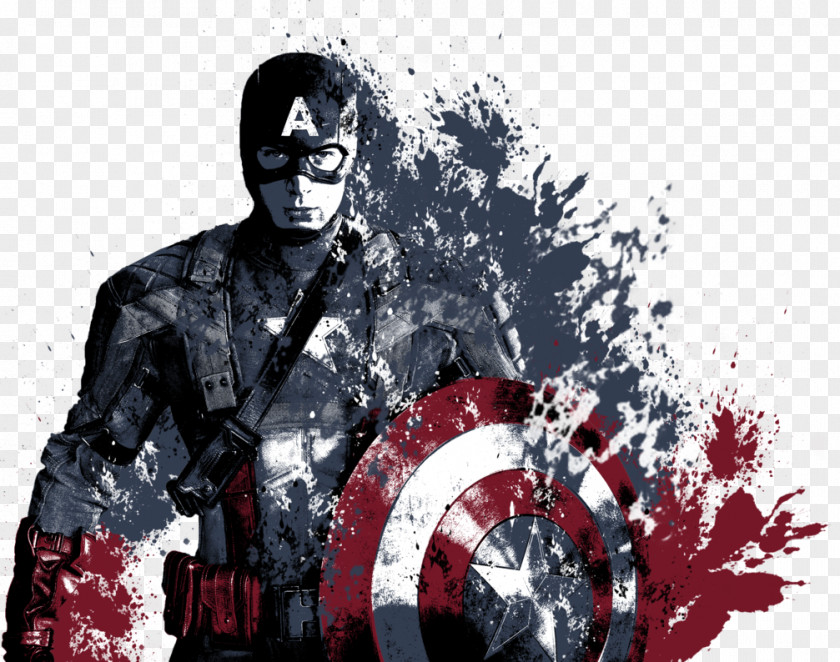 Captain America Iron Man T-shirt Marvel Cinematic Universe Fan Art PNG