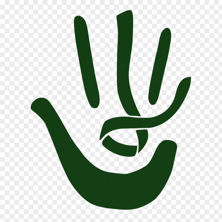 Hand Painted Green Logo Lori's Hands Chronic Condition Community Health PNG