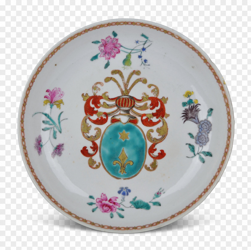 Plate Porcelain Famille Rose Chinese Ceramics Saucer PNG