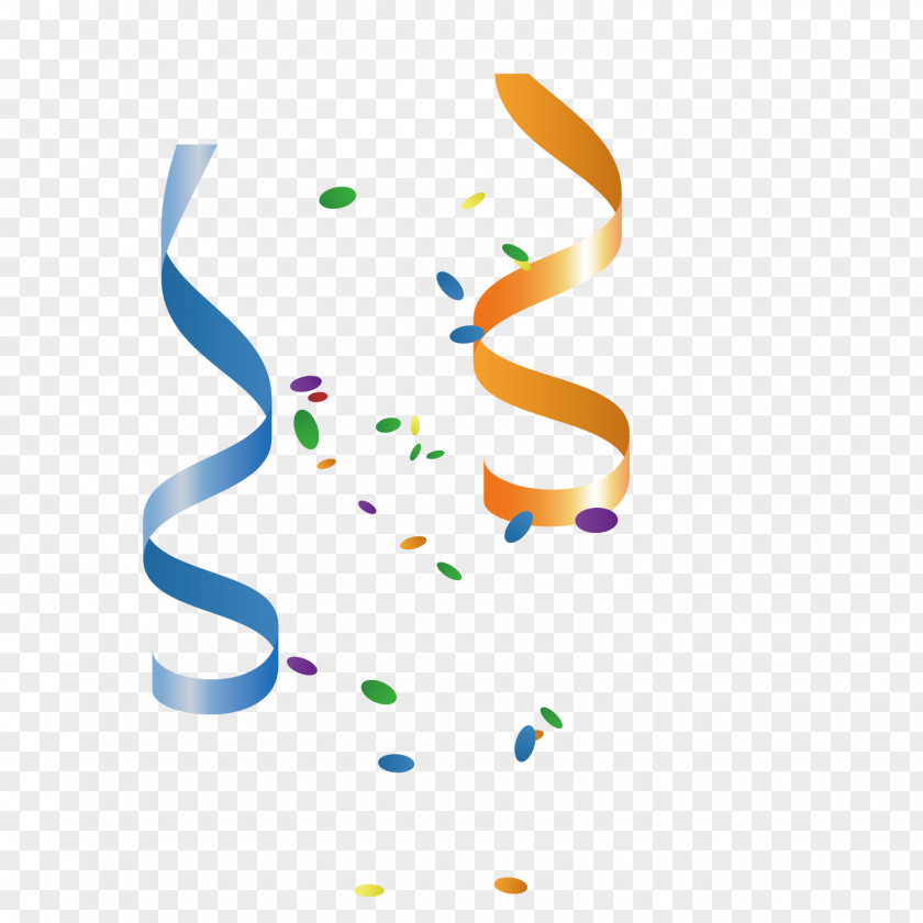 Ribbon Dance Party Clip Art PNG