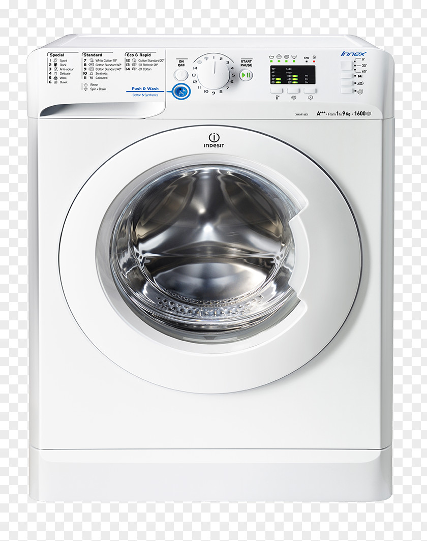 Washing Machines Indesit DIF14T1 Co. BWA81483X PNG