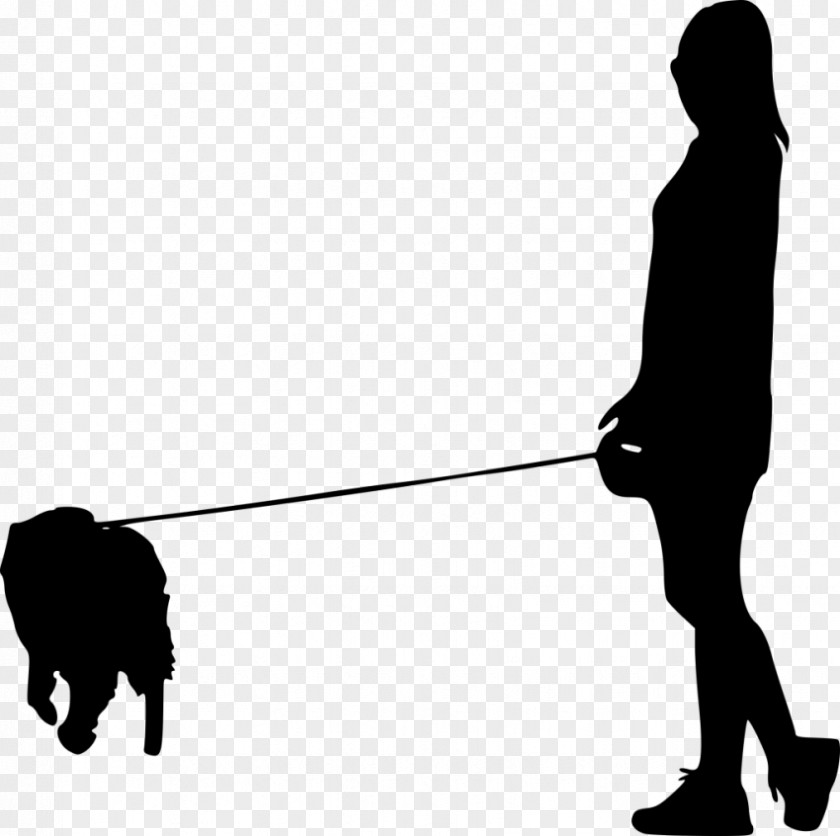 Dog Walking Pet Sitting Silhouette PNG