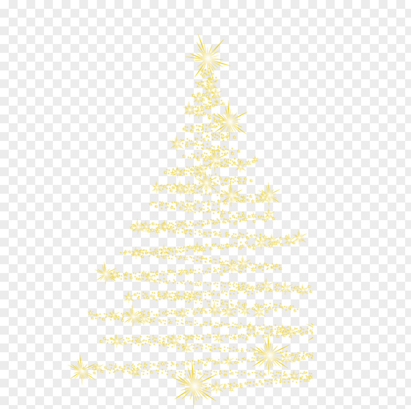Star Tree Christmas Spruce Fir Ornament Pattern PNG