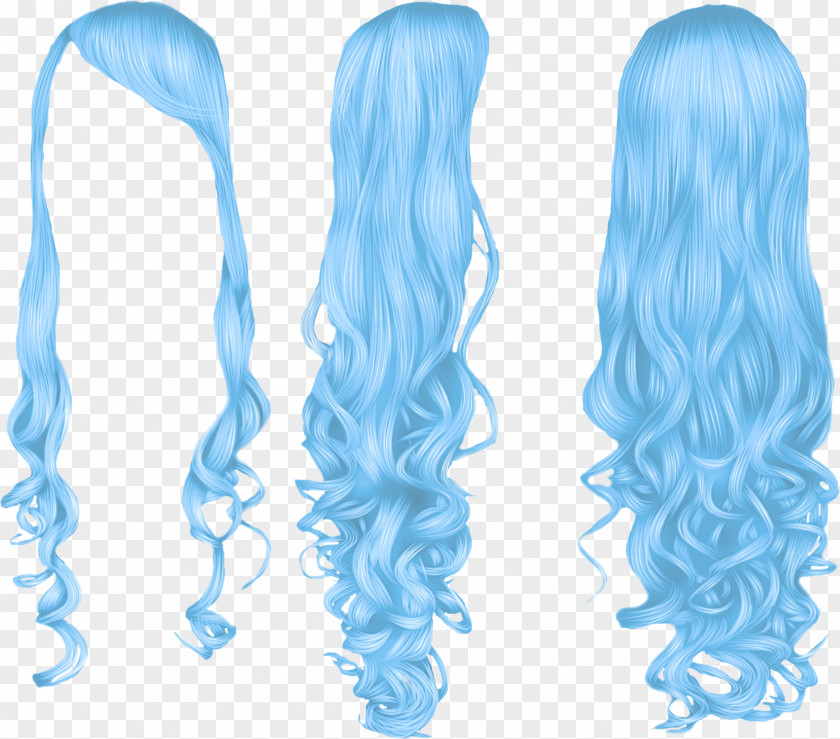 Curly Wig Hair PNG