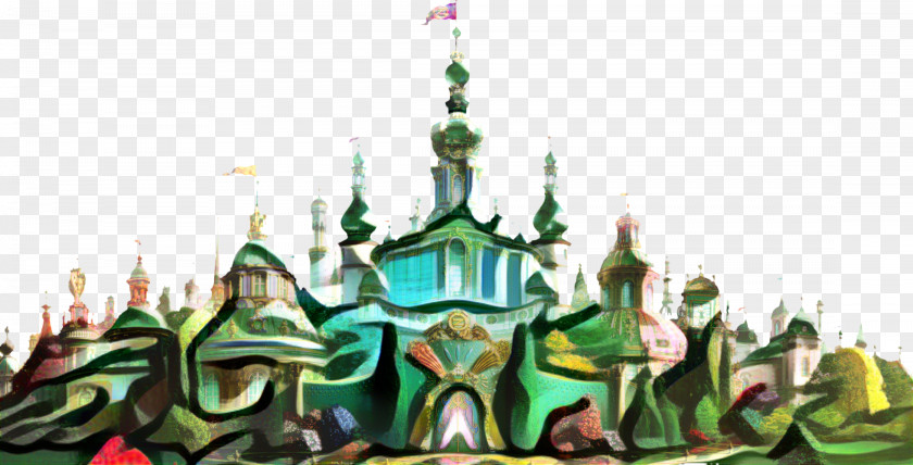 Mosque Building Witch Cartoon PNG