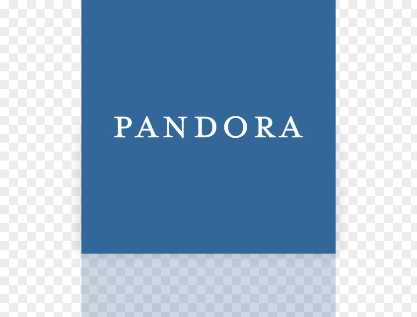 Pandora Electric Blue Logo Brand Font PNG
