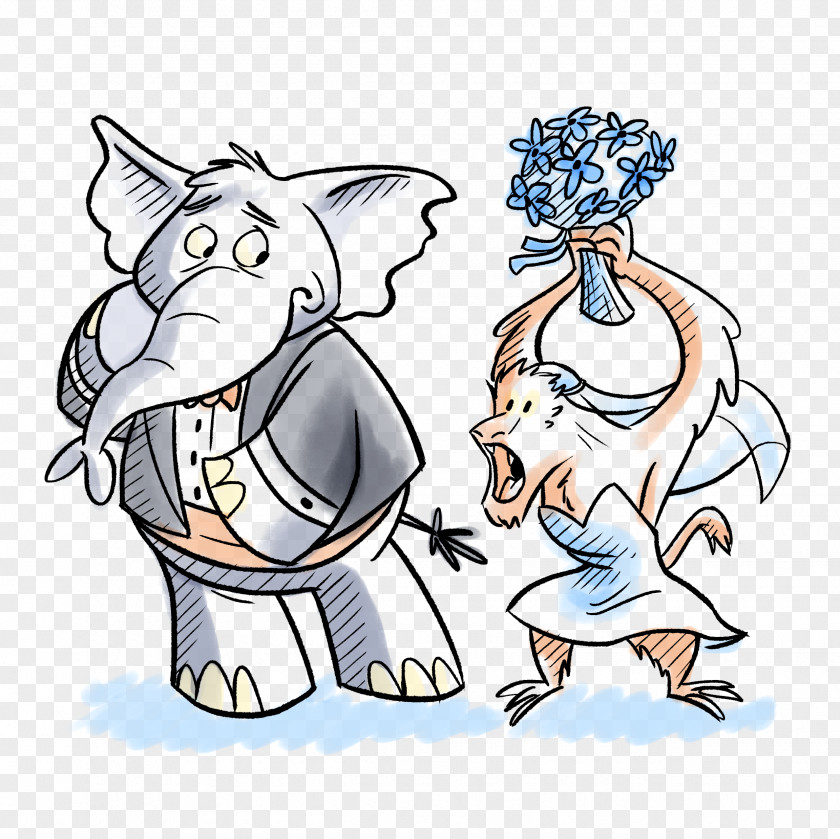 Watercolour Elephant Elephantidae In The Room Cartoon Clip Art PNG