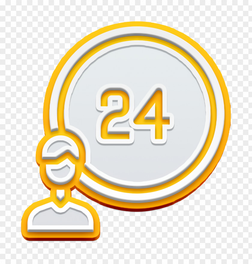 24 Hours Icon Contact And Message Support PNG