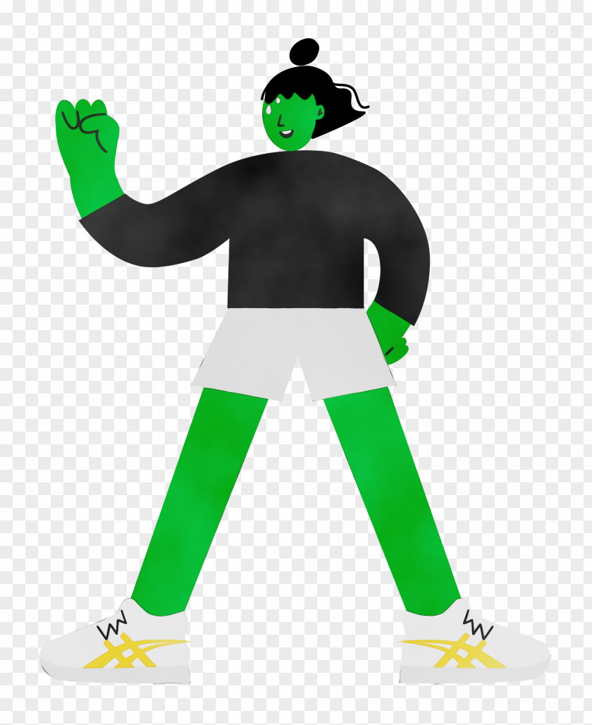 Costume Headgear Character Green Line PNG