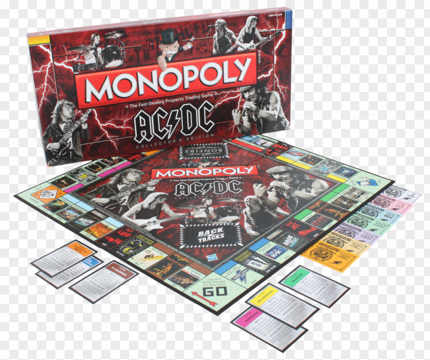 Gondolin USAopoly Monopoly AC/DC Hasbro Board Game PNG