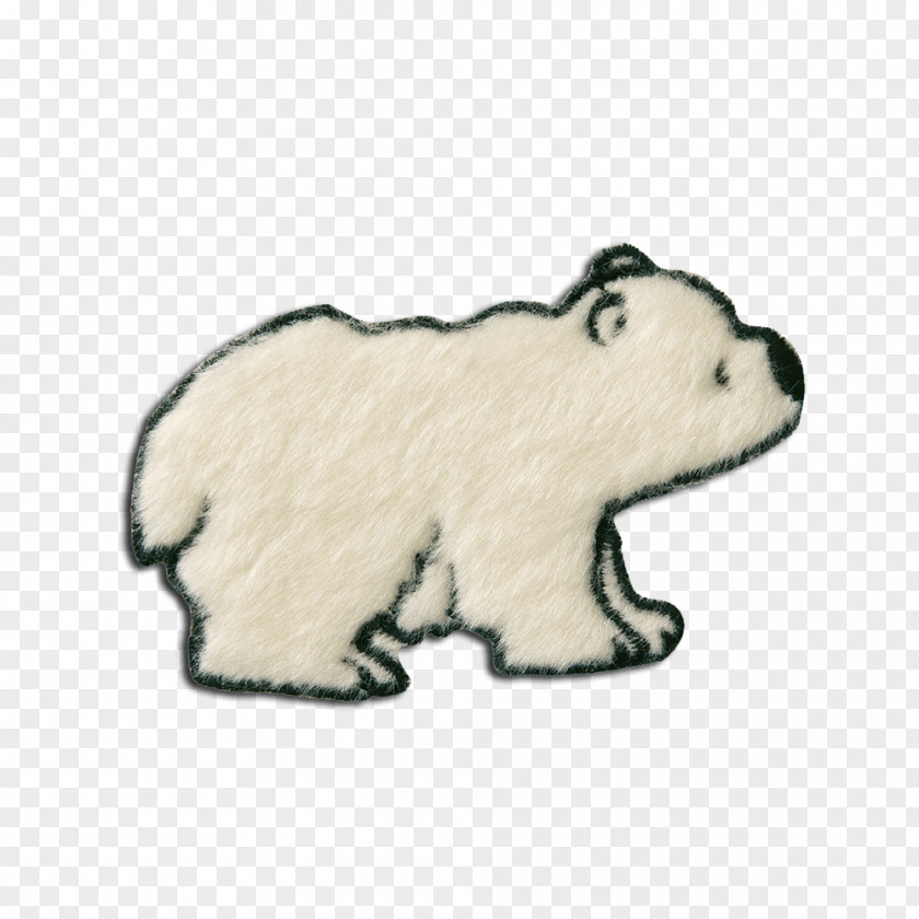 Polar Bear Embroidered Patch Appliqué Iron-on PNG