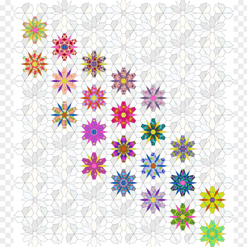 Quilt Pattern Foundation Piecing English Paper PNG