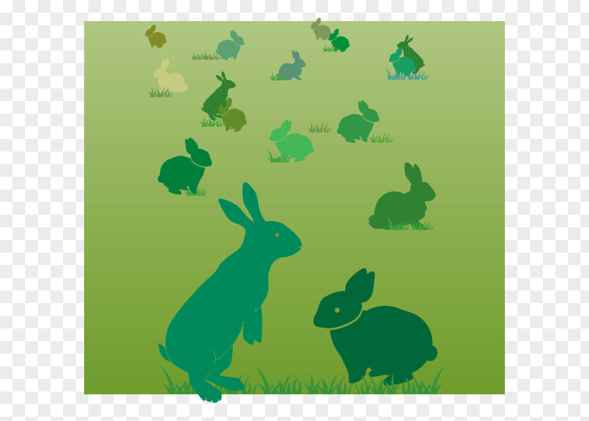 Silhouette Hare Cartoon Desktop Wallpaper PNG