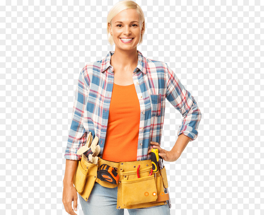 Successful Woman Carpenter Tool Handbag Stock Photography Architectural Engineering PNG
