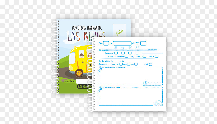 Agenda Notebook Diary School Early Childhood Education PNG