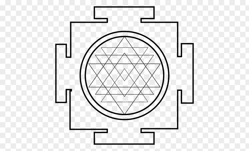 Circle Sacred Geometry Sri Yantra PNG