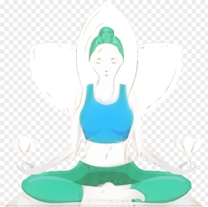 Kneeling Balance Yoga Background PNG