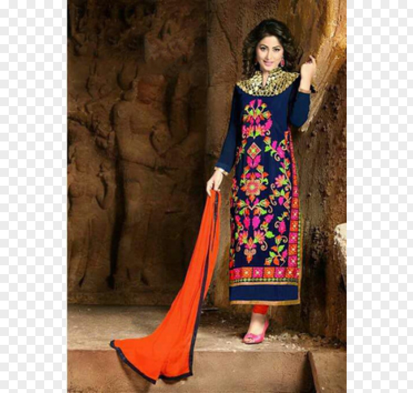 Salwar Suit Georgette Zari Choli Shalwar Kameez Textile PNG