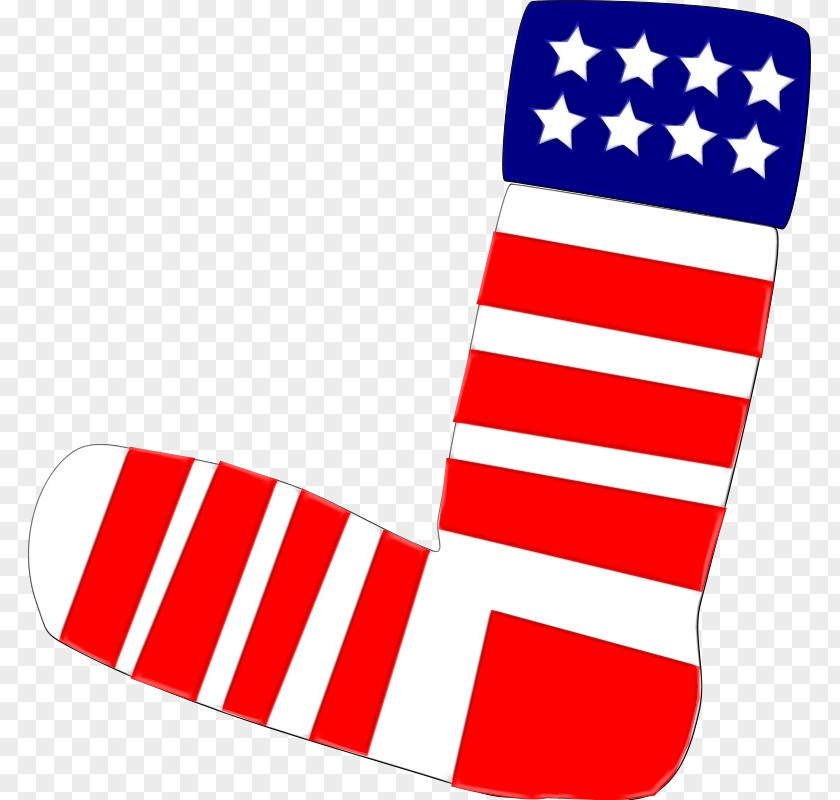 Sock Flag American Background PNG
