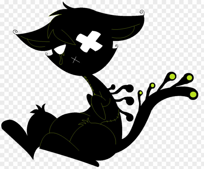Cat Silhouette Cartoon Character Clip Art PNG