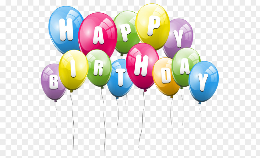 Colored Balloons Happy Birthday To You Balloon Clip Art PNG