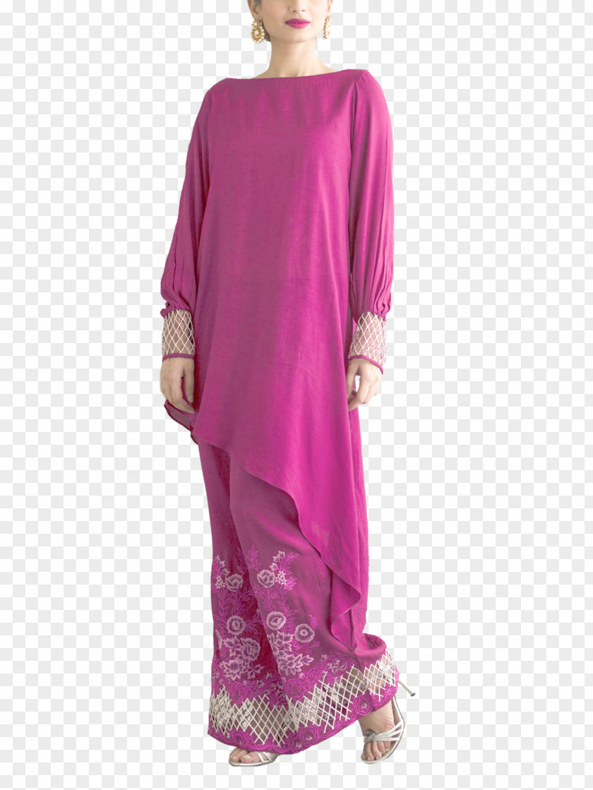 Cotton Boots Satin Shoulder Nightwear Pink M Sleeve PNG