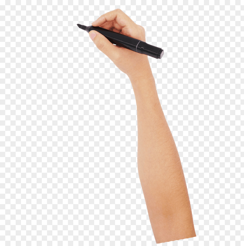 Hand Holding The Pen Finger Gesture PNG