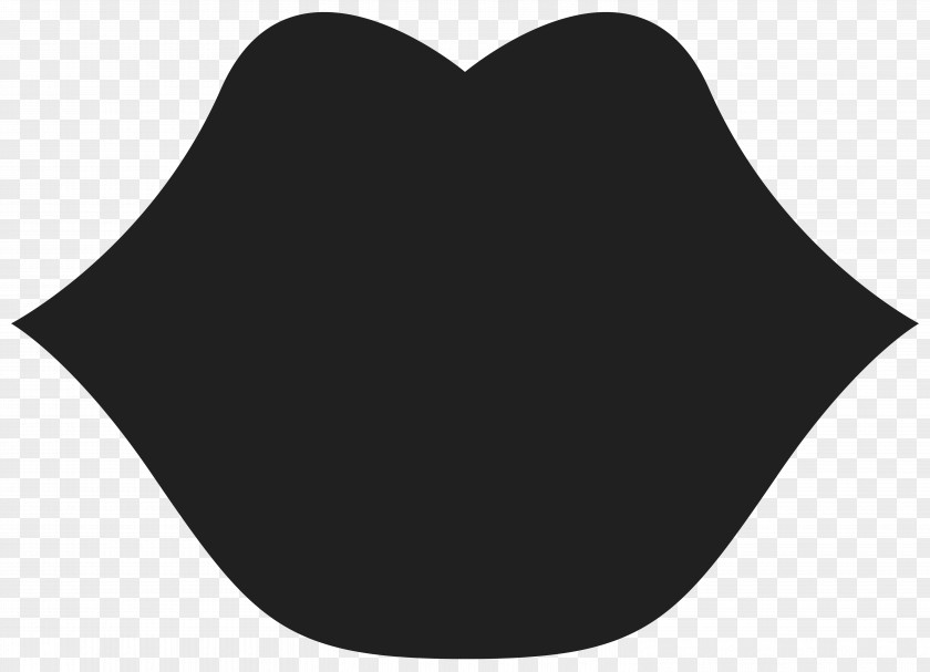 Movember Mouth Clipart Image Black And White Pattern PNG