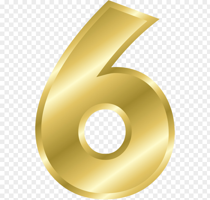 0 Gold Number Clip Art PNG