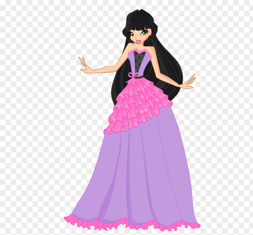 Ball Gown Design Dress Cartoon Barbie PNG