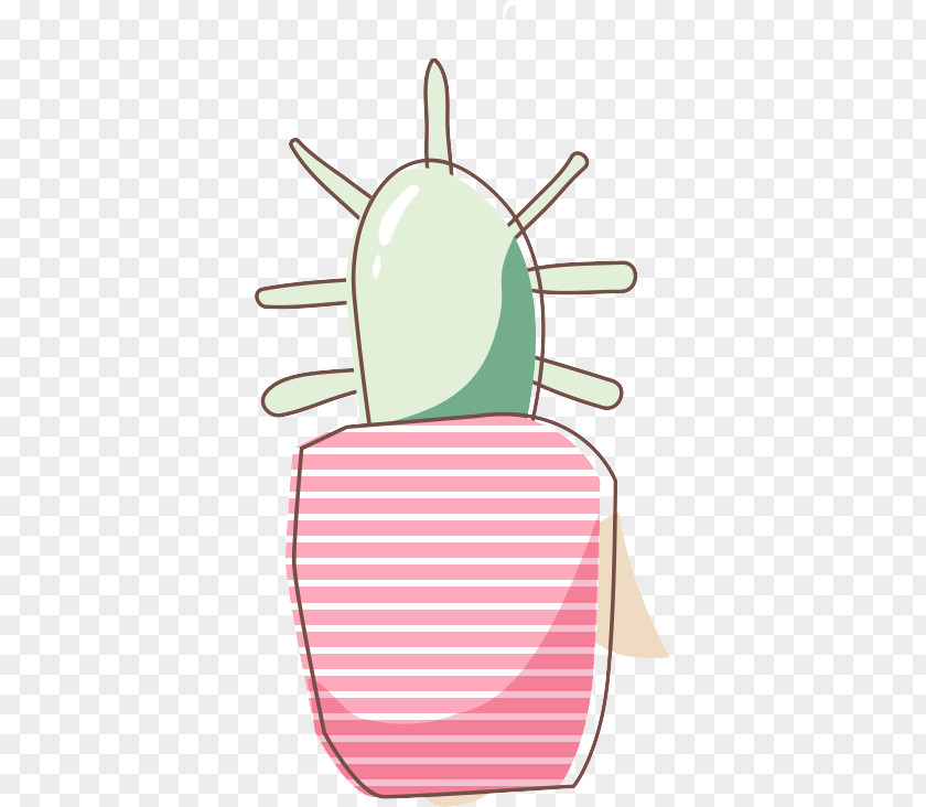 Cartoon Cactus Illustration PNG