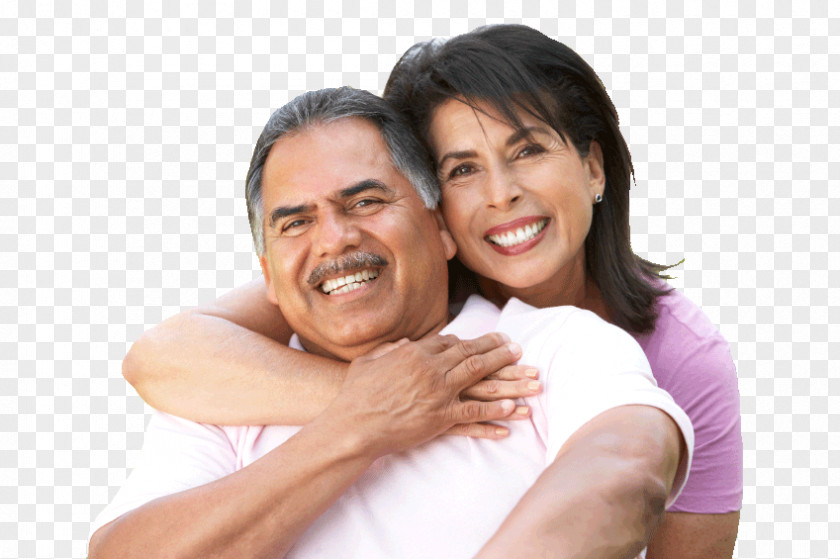 Indian Couple Old Age Dentistry Health Care PNG