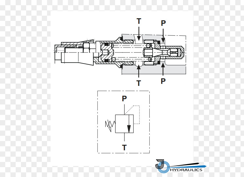 Relief Valve Technical Drawing Engineering Diagram PNG