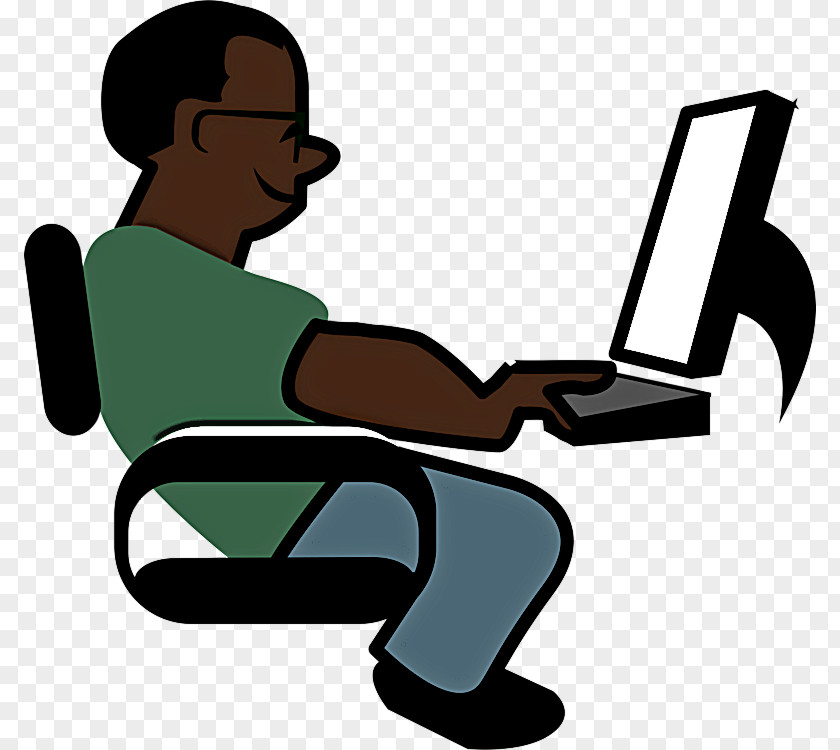 Cartoon Sitting Reading Furniture PNG