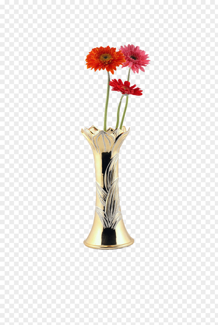 Floral Art Design Vase PNG