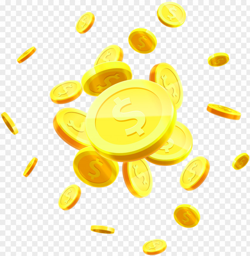 Yellow Atmosphere Gold Coins Floating Material Coin Royalty-free Stock Photography PNG