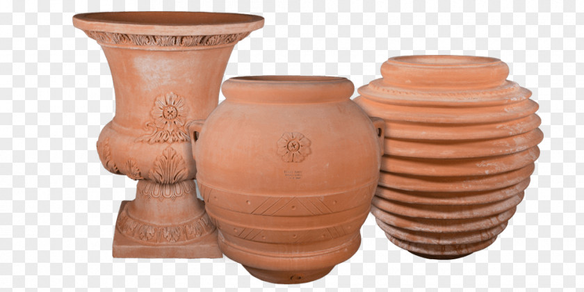 Coffee Jar Impruneta Terracotta Pottery Vase Flowerpot PNG