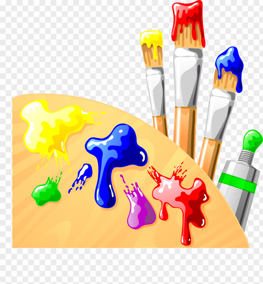 CRAYON Painting Palette Brush PNG
