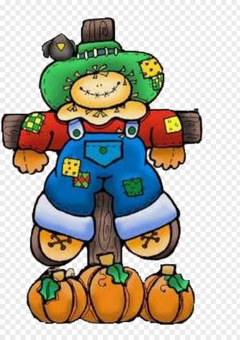 Fall Scarecrows And Pumpkins Clip Art Image Scarecrow Cartoon PNG