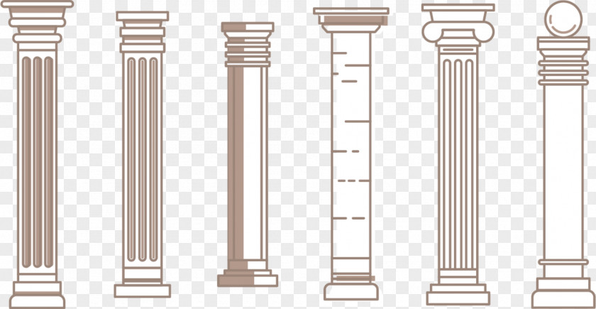 Hand Painted Wall Column Walled Obelisk Classical Order PNG