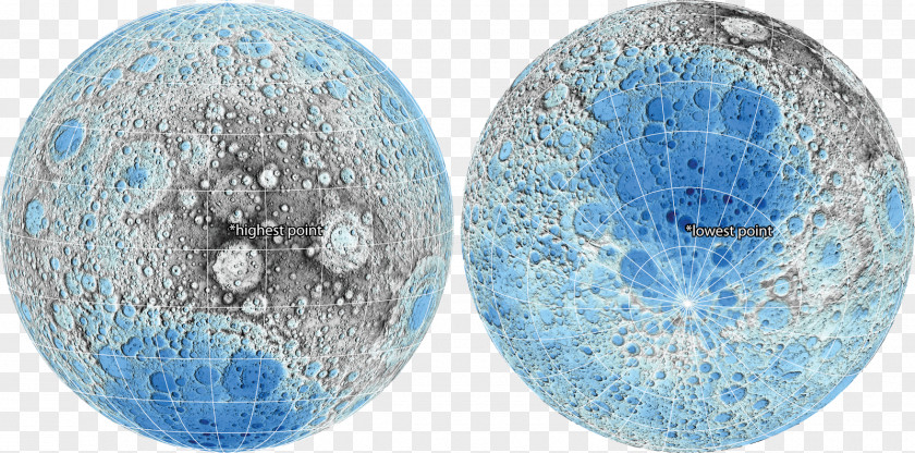 Moon Apollo Program Topographic Map Lunar Reconnaissance Orbiter PNG