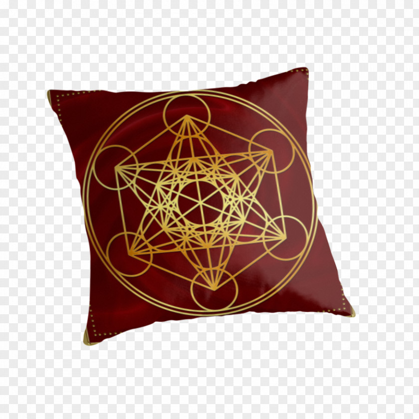 Sacred Geometry Universe Throw Pillows PNG