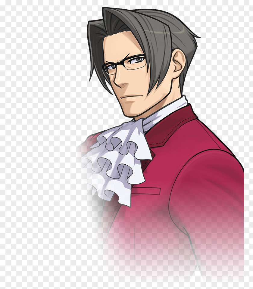 Ace Attorney Professor Layton Vs. Phoenix Wright: 6 − Trials And Tribulations Investigations: Miles Edgeworth PNG