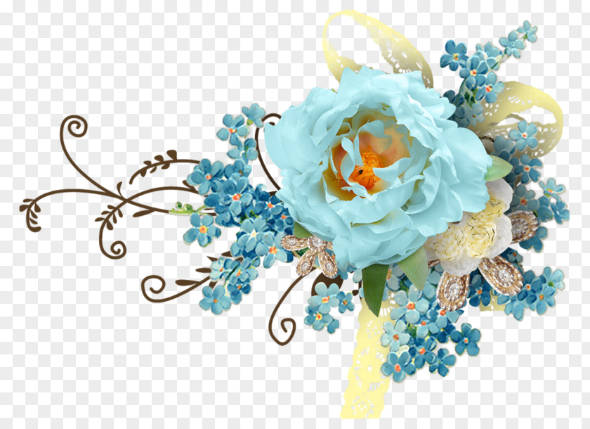 Flower Floral Design Blue Rose PNG