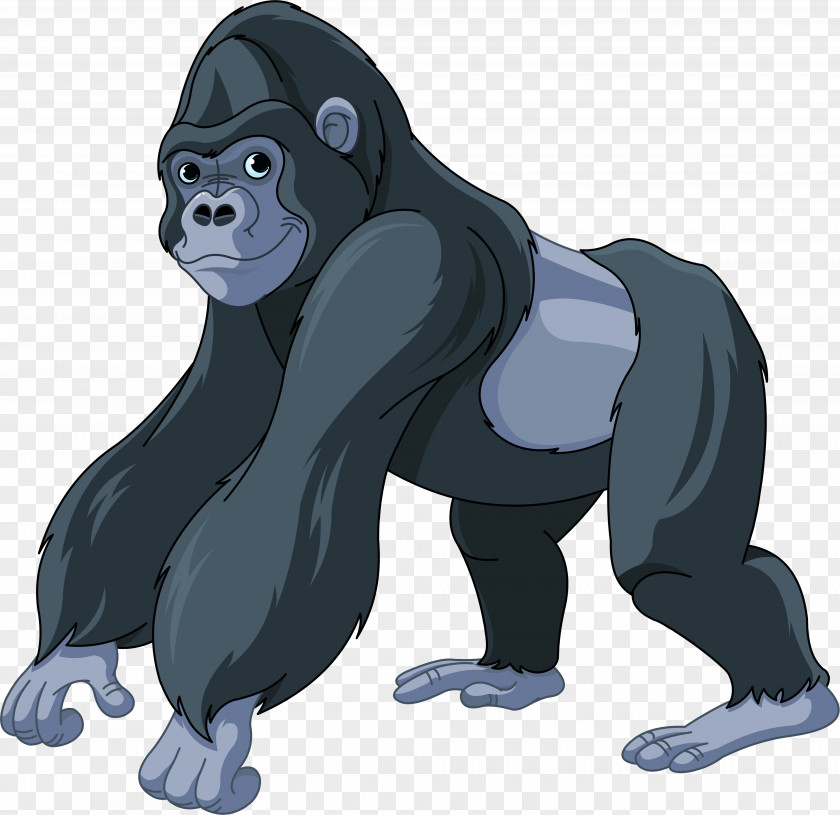 Gorilla Ape Cartoon Clip Art PNG