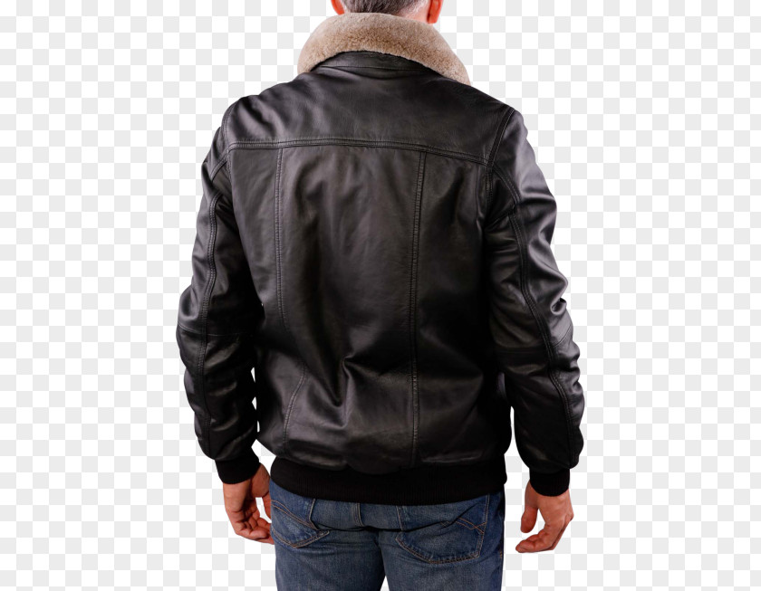 Heavy Bomber Leather Jacket PNG