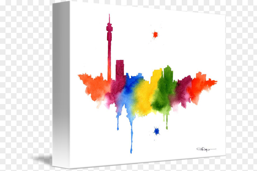 Johannesburg Skyline Art Graphic Design Painting Drawing PNG