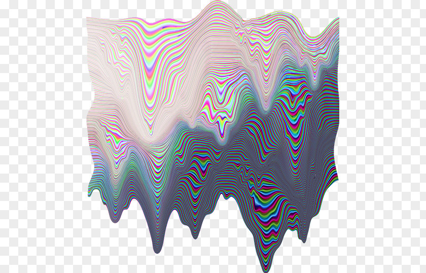 Melted Glitch Desktop Wallpaper PNG